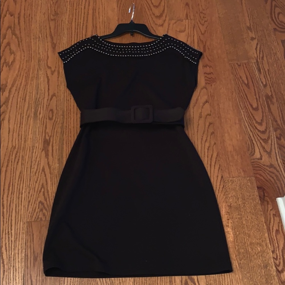 Spence studded black dress